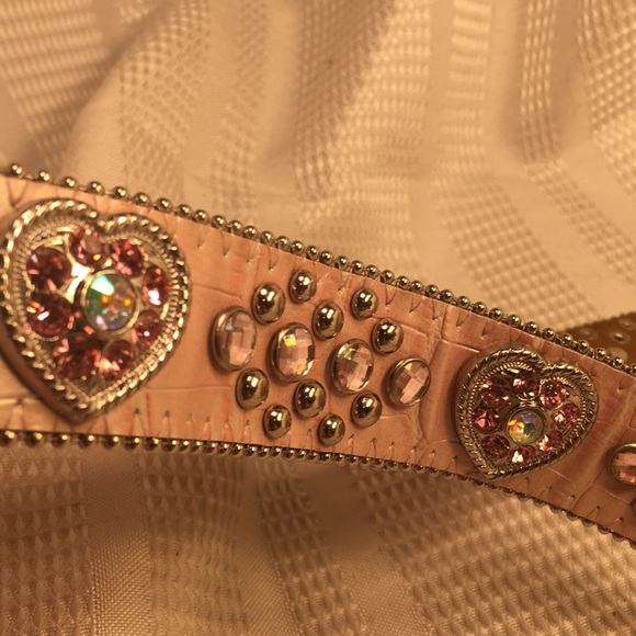 Leather/studs/jewels belt (ONLY!), almost new! main image 5